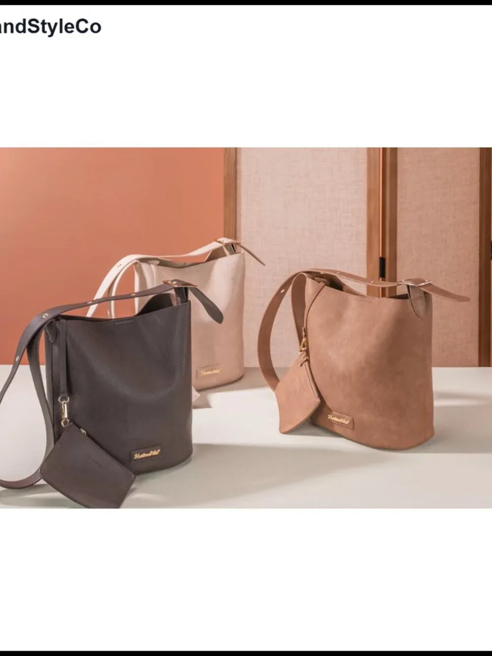 Medium Hobo Bag for Women with Coin Purse, Soft PU Leather Bucket Shoulder